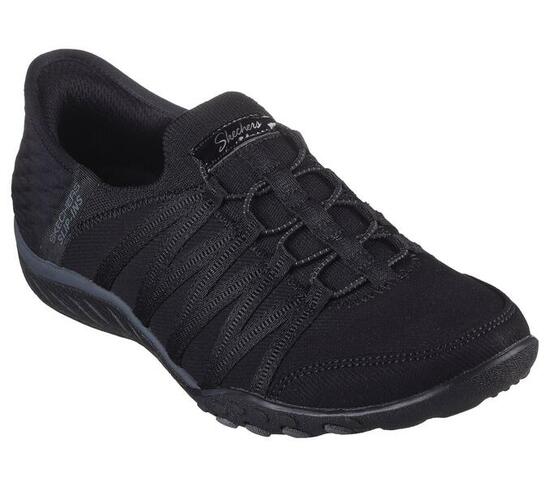 Zapatillas mujer Skechers Slip-ins Breathe-easy- Roll-with-me Negro