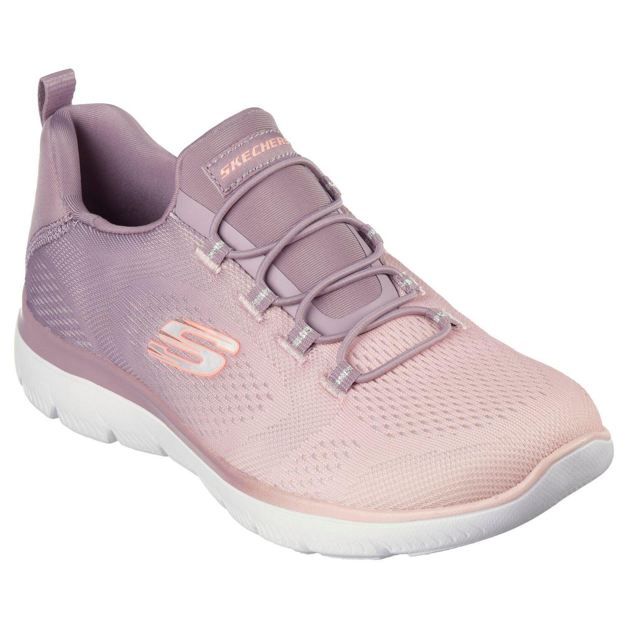 Skechers - Femme Summits Bright Charmer Sneaker Mauve Clair - Baskets - Rose - 38,5 - Decathlon