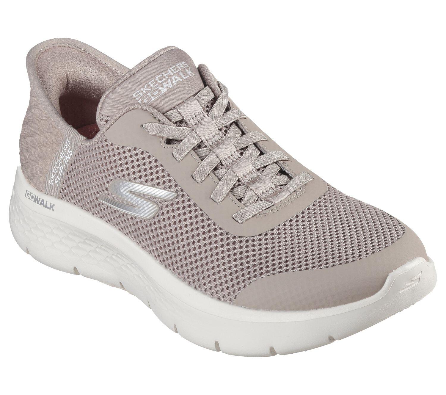 SKECHERS Damen GO WALK FLEX GRAND ENTRY Slip-On Taupe