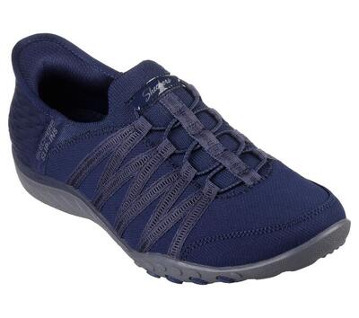 Dames breathe-easy roll-with-me slip-on marineblauw