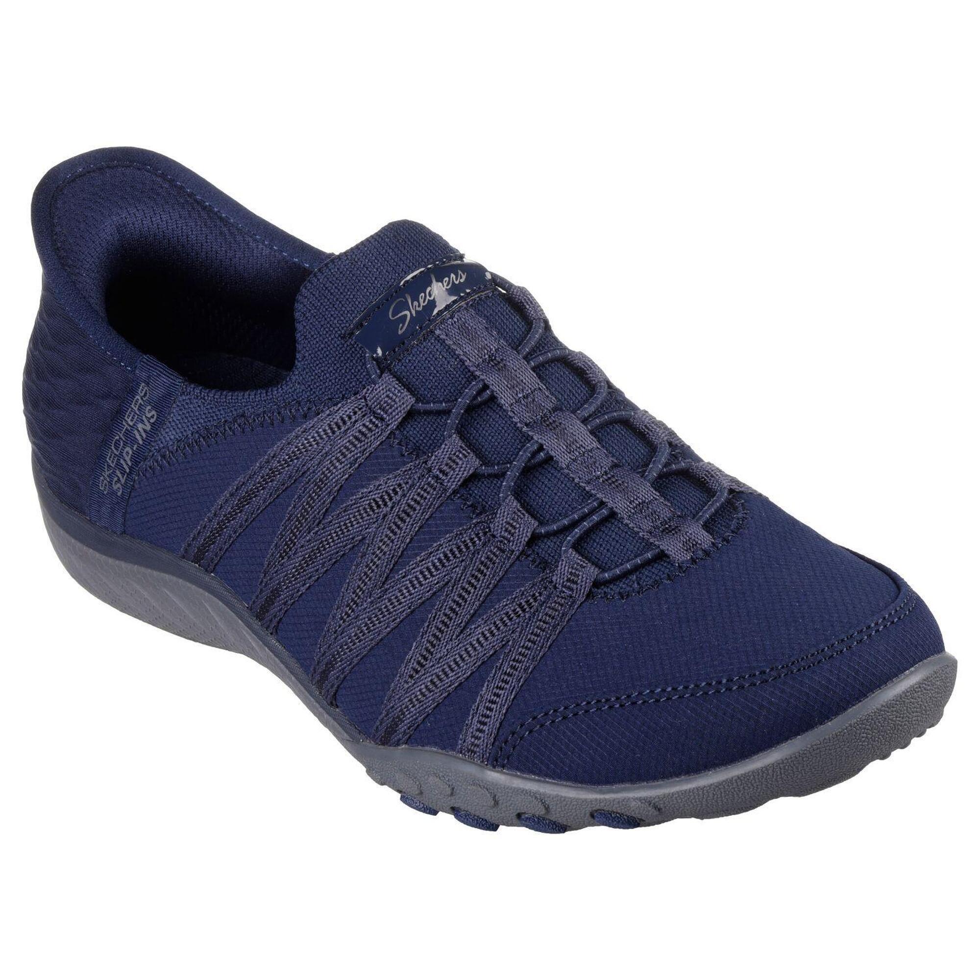Damskie BREATHE-EASY ROLL-WITH-ME Slip-On Granatowy