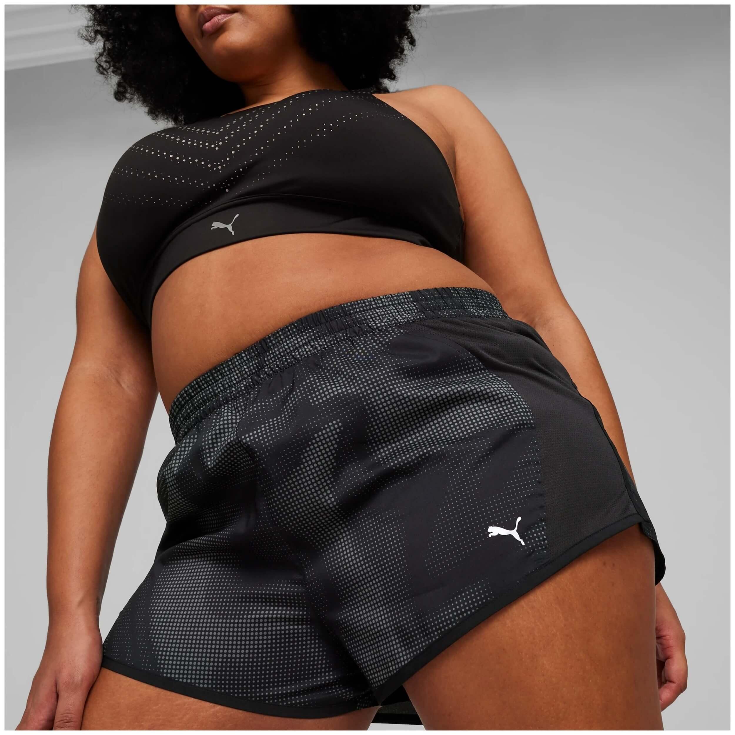 Pantaloncini Puma Run Favorite Aop Velocity 3 per donne 4/5