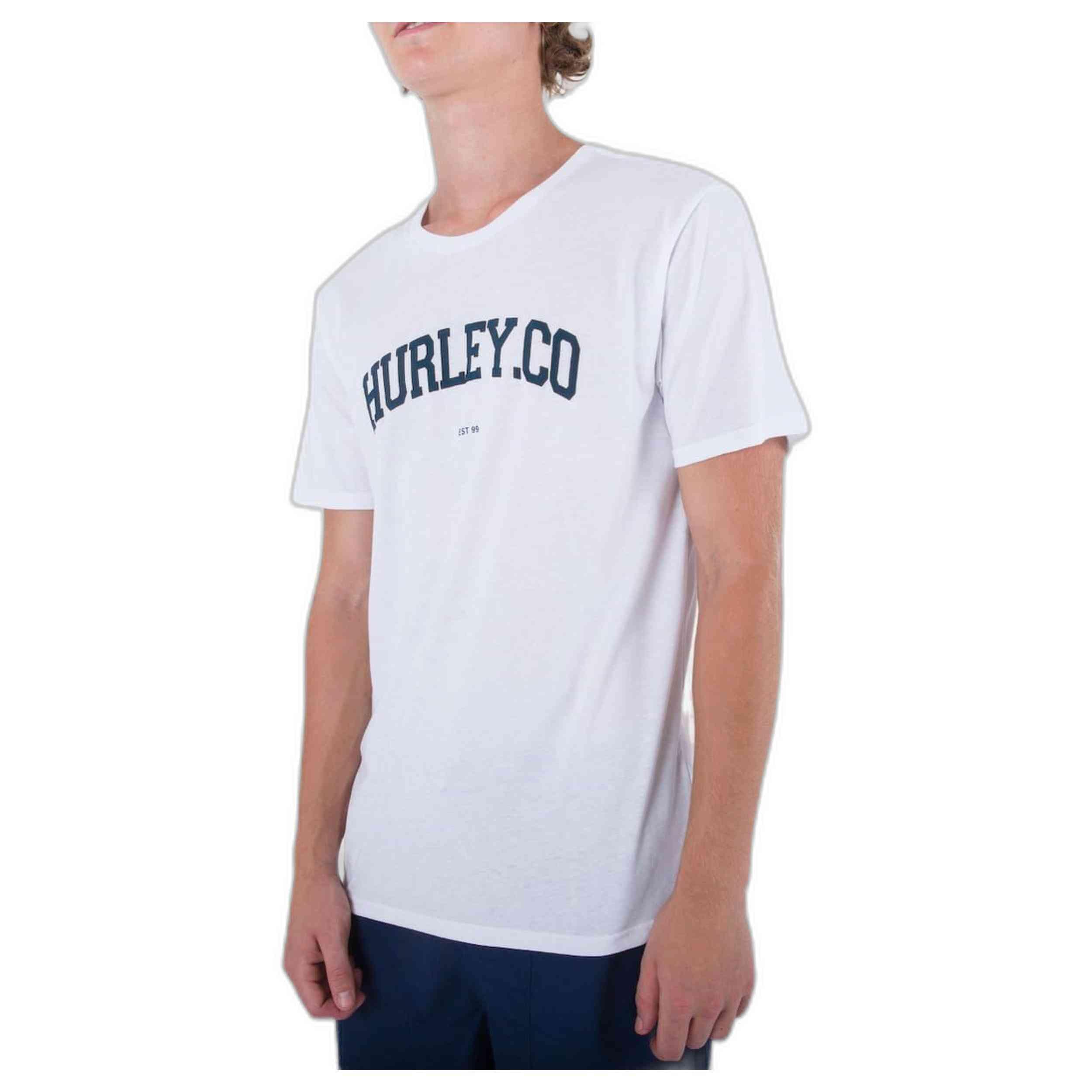 Camiseta de manga corta Hurley modelo AMTS22Q3AU-WHT para unisex 4/4