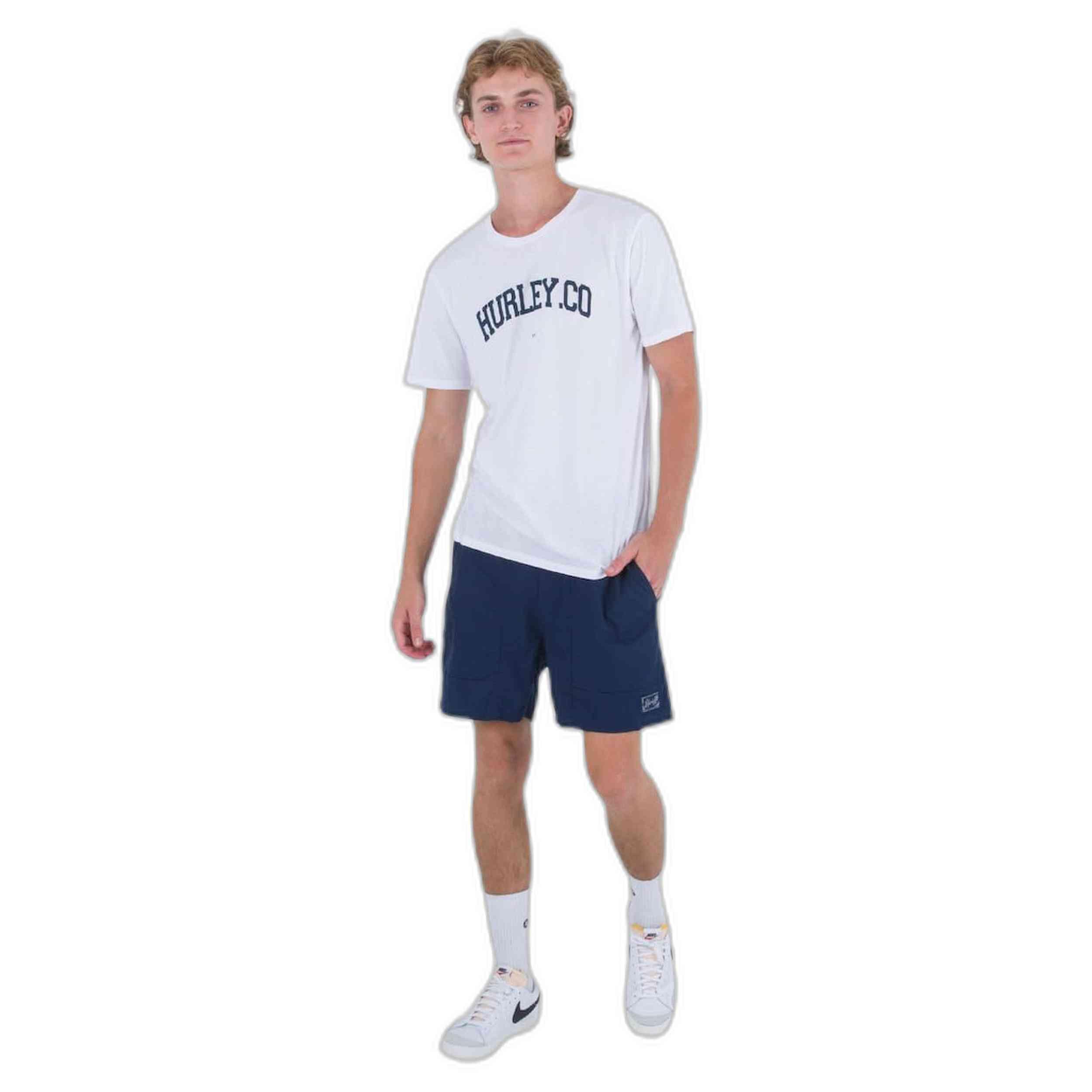 Camiseta de manga corta Hurley modelo AMTS22Q3AU-WHT para unisex 2/4