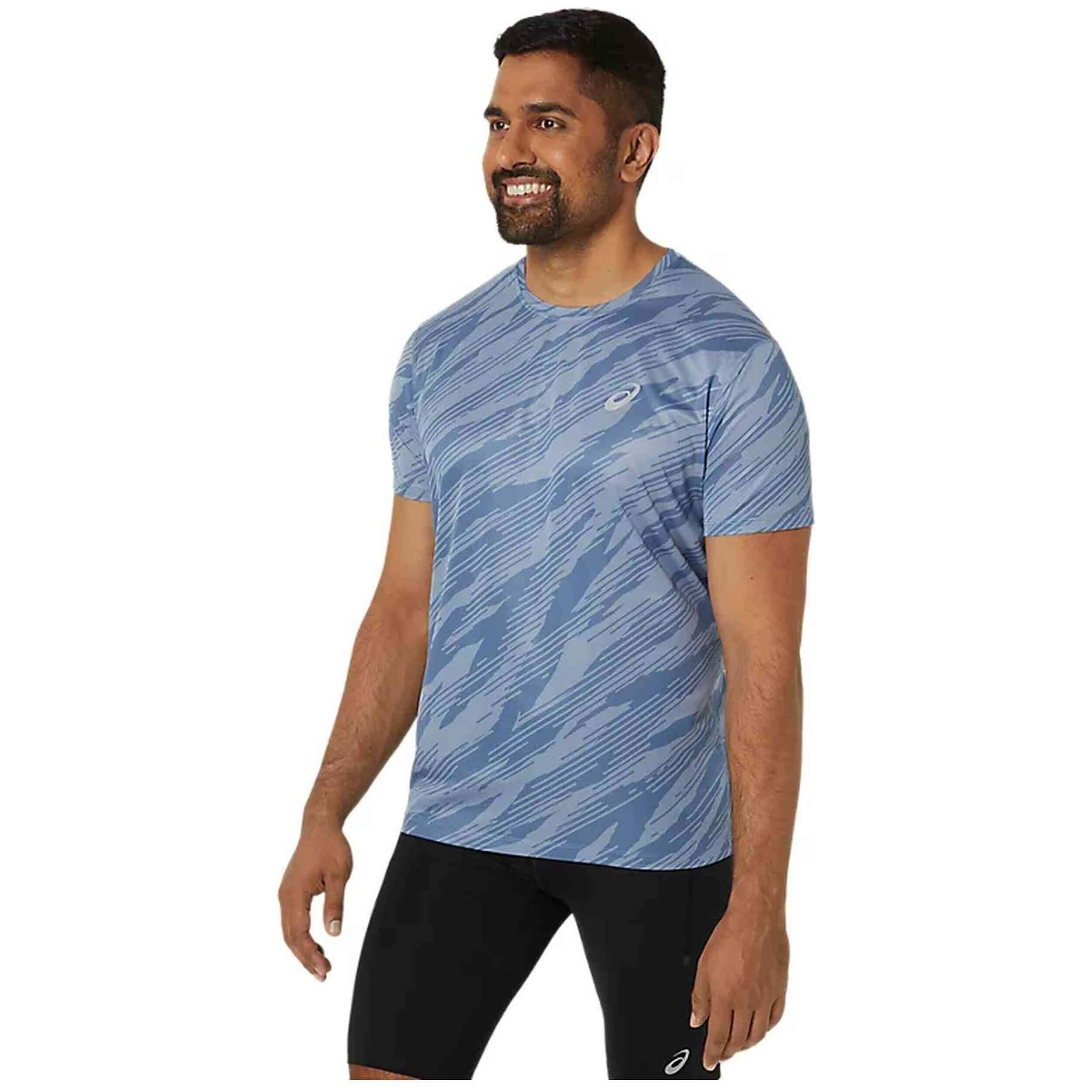 Maglia a maniche corte Asics modello 2011C646-401 per uomini 3/5