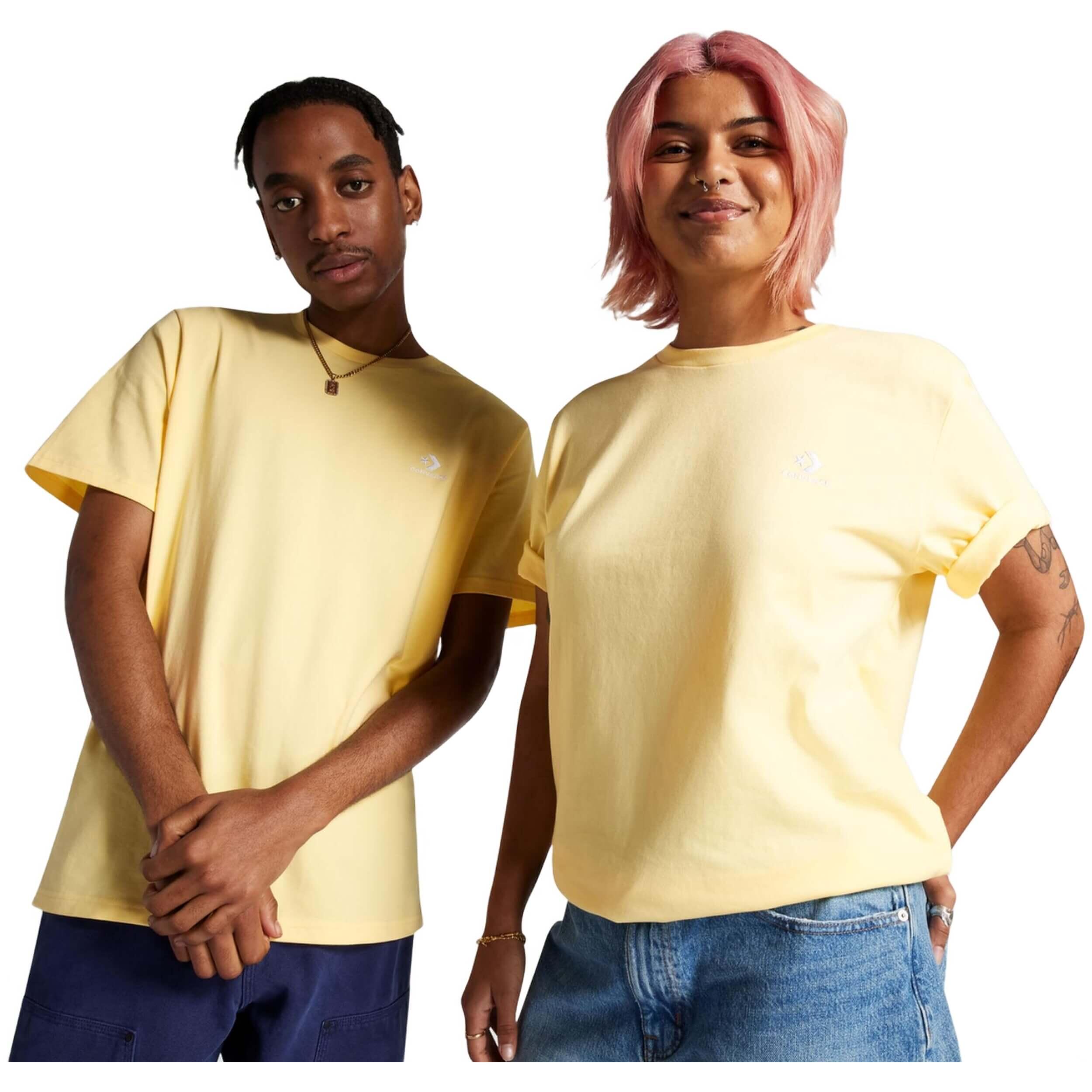 T-shirt Converse modèle 10023876-A35 pour unisexe 1/3