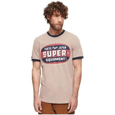 Camiseta de manga corta Superdry Ringer Workwear Graphic para hombre