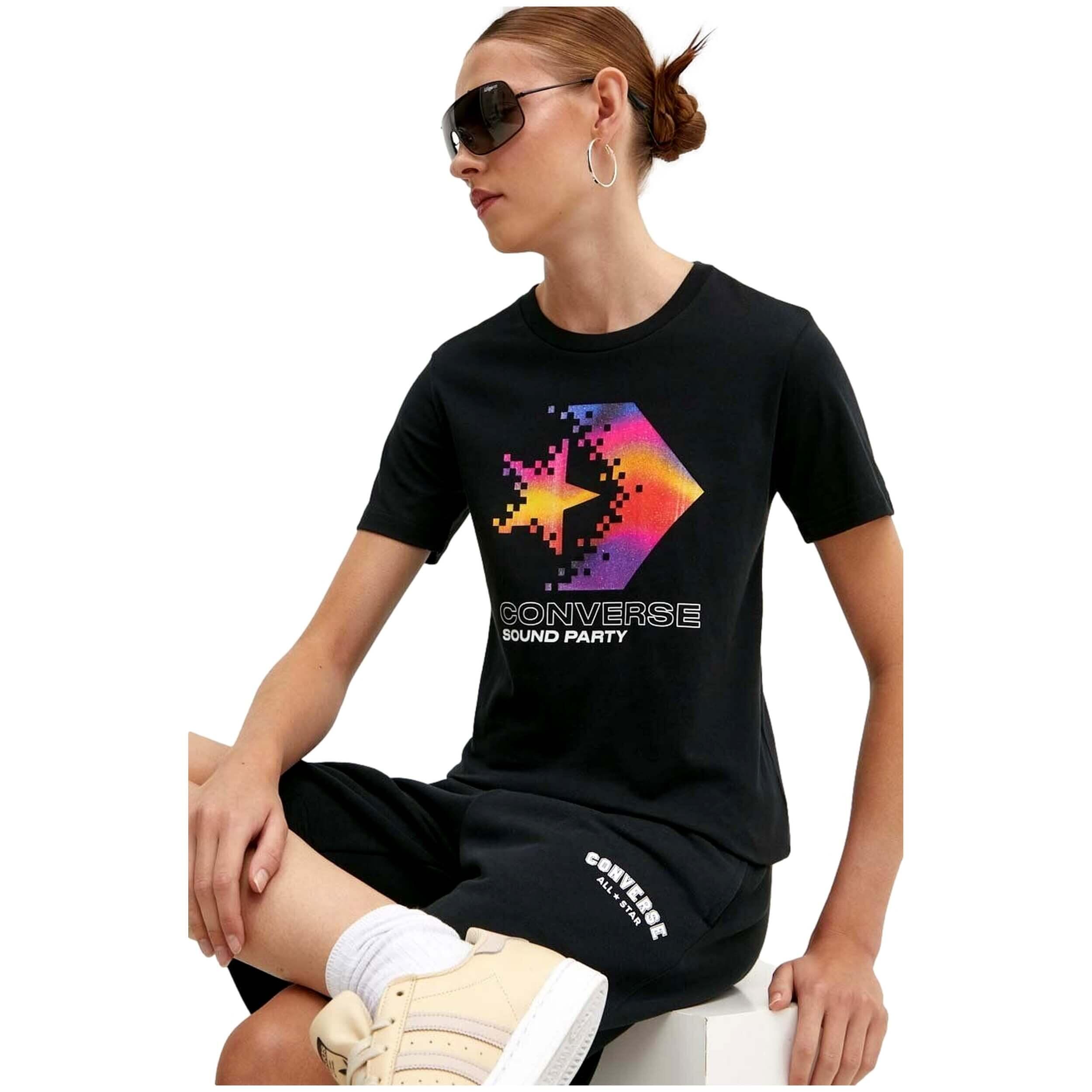 T-shirt Converse modèle 10026364-A02 pour unisexe 3/5