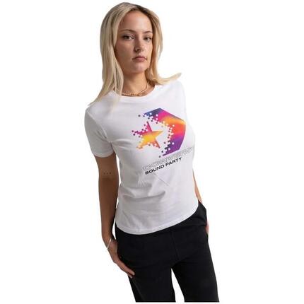 T-shirt Converse modèle 10026364-A04 pour femmes