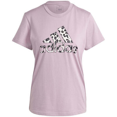 T-shirt met korte mouwen adidas animal print graphic voor vrouwen