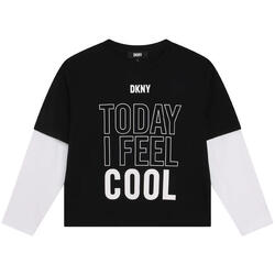 T-shirt à manches longues Dkny modèle D35T20_09B pour unisexe enfants