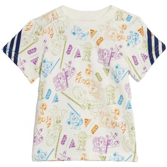 Maglia a maniche corte Adidas X Star Wars Young Jedi per unisex ragazzi