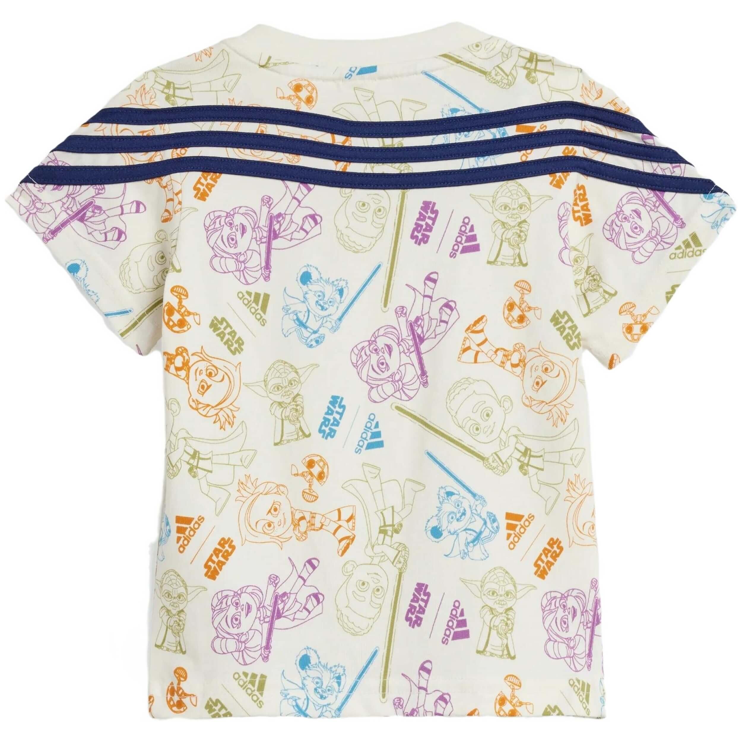 T-shirt Adidas X Star Wars Young Jedi para crianças unissex 2/5