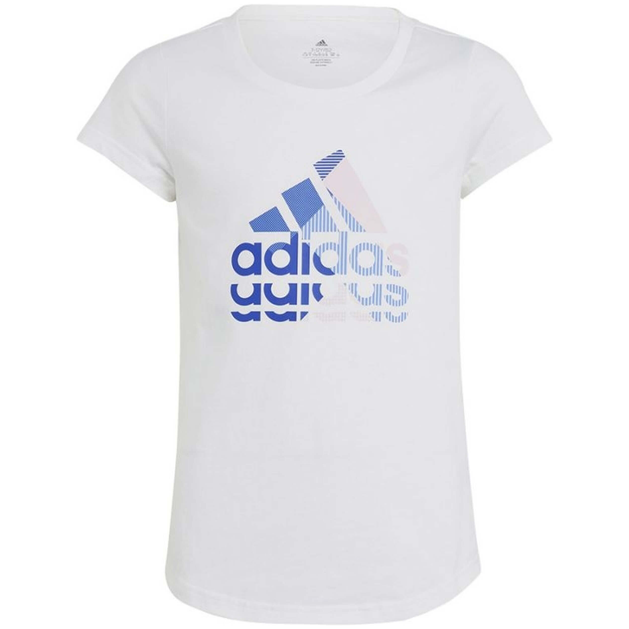 Adidas - T-shirt Adidas Modèle Ib9162 Pour Filles - T-shirt Manches Courtes - Blanc - Decathlon