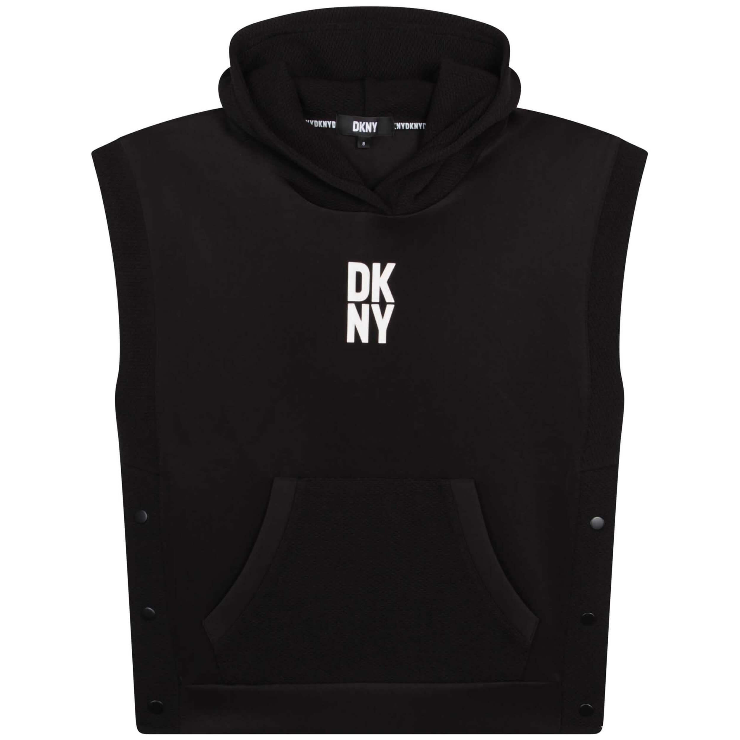 Dkny - Sweat À Capuche Dkny Modèle D25e33_09b Pour Filles - Sweat-shirt - Noir - Decathlon