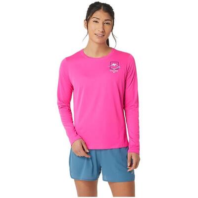 T-shirt met lange mouwen asics fujitrail logo ls top voor vrouwen