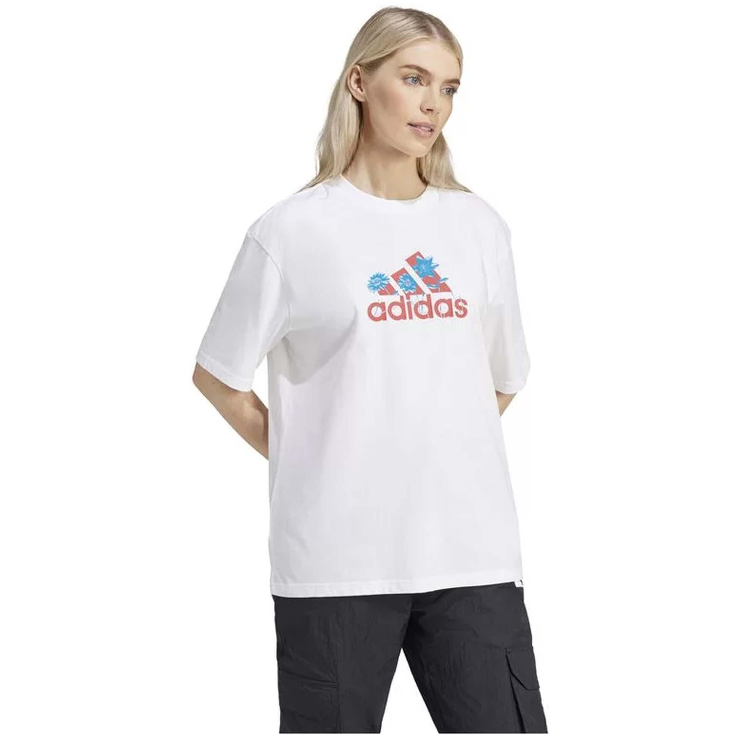 adidas adidas Flower Badge of Sports Gt T-Shirt Femme Blanc 5/7