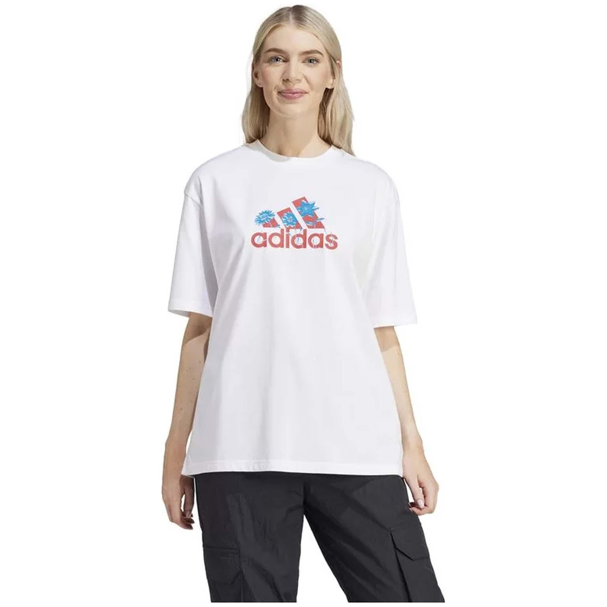 adidas adidas Flower Badge of Sports Gt T-Shirt Femme Blanc 2/7