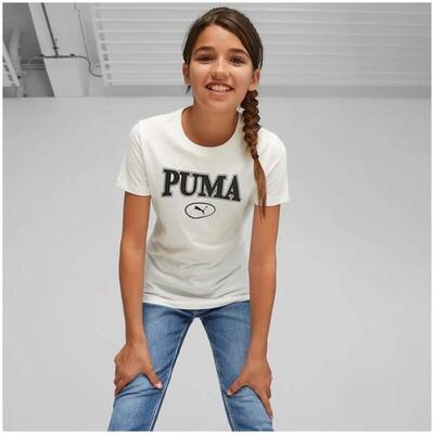 T-shirt met korte mouwen puma squad graphic tee voor meisjes