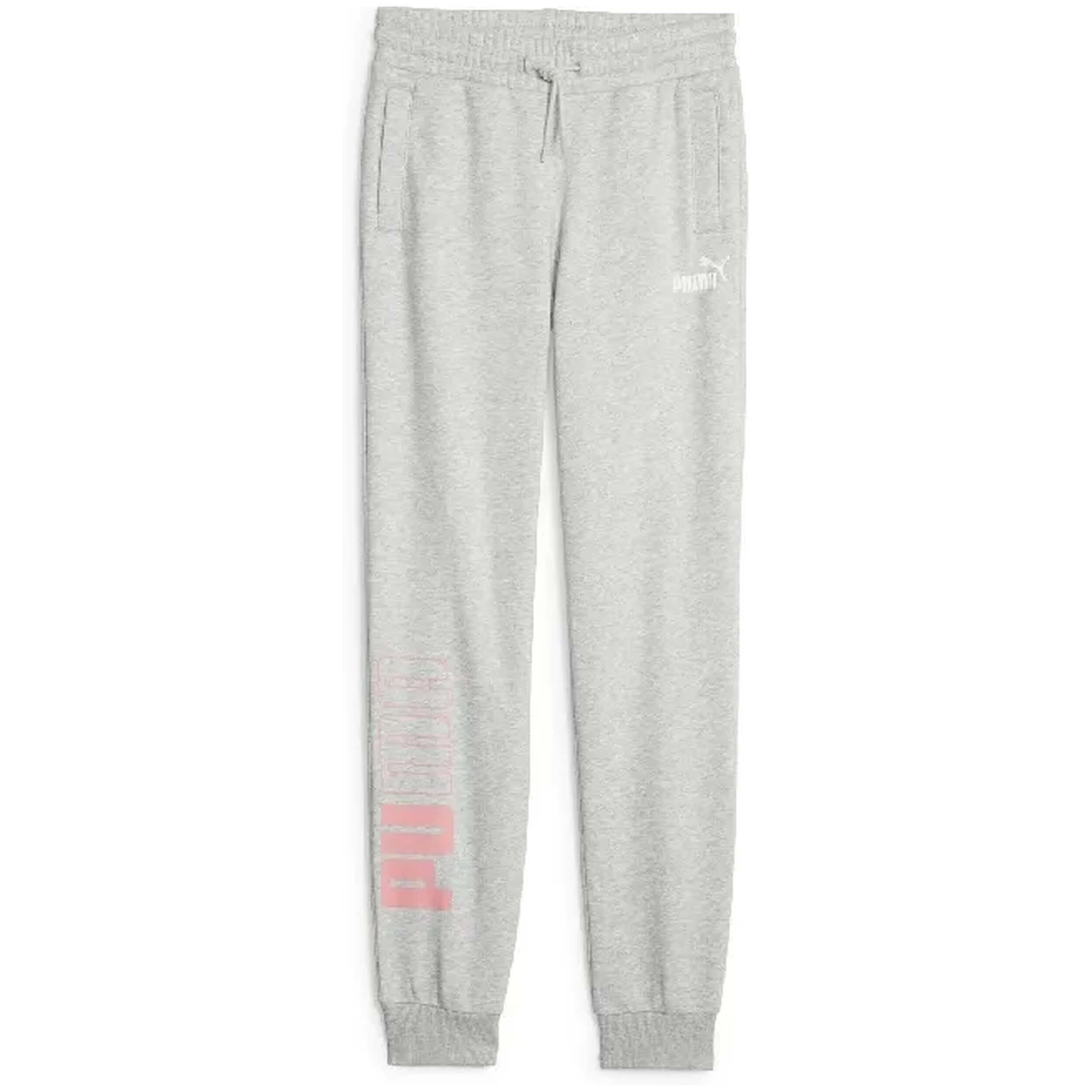 Calças puma power colorblock sweatpants fl para garotas