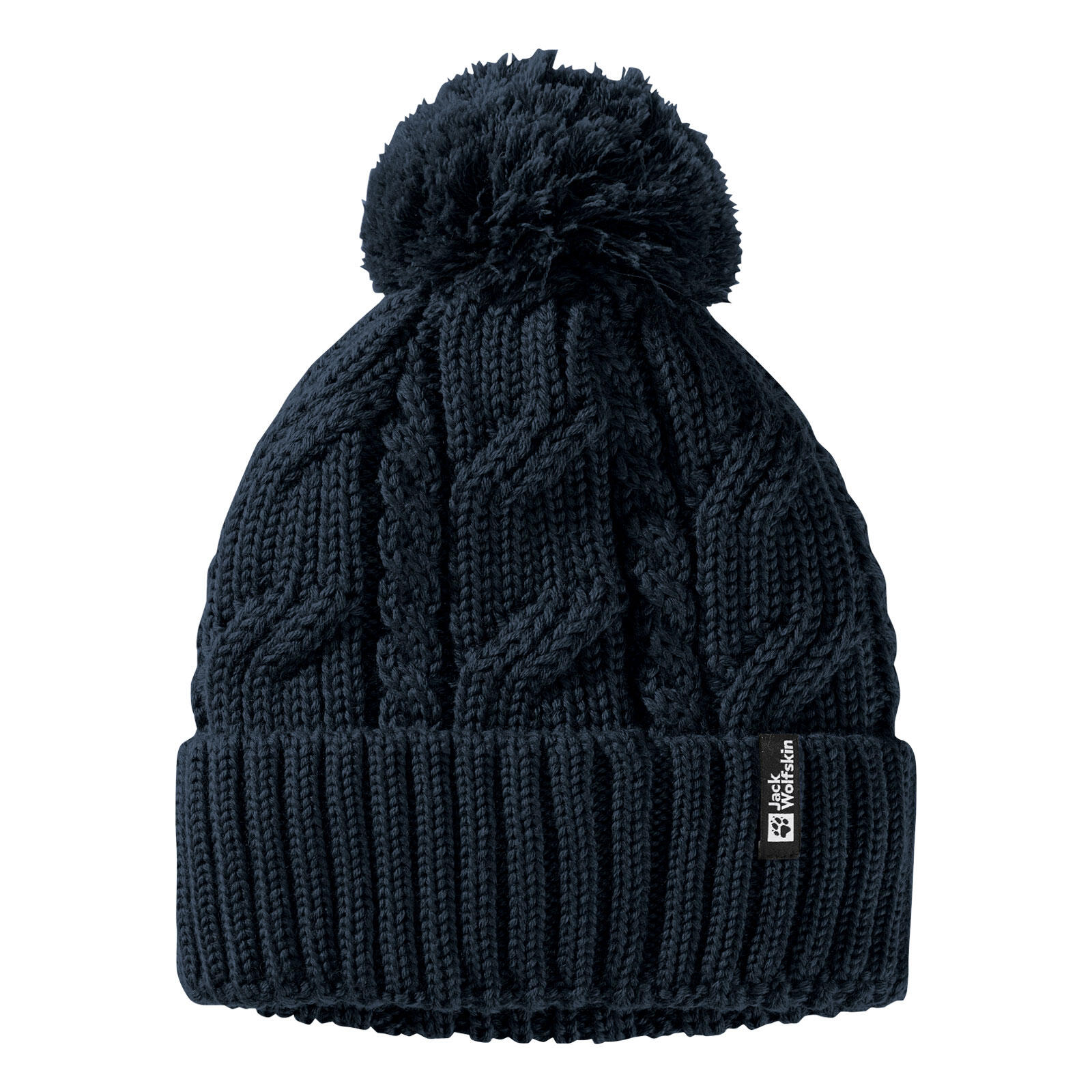 JACK WOLFSKIN Mütze weich atmungsaktiv wärmend Damen - Pompom Beanie