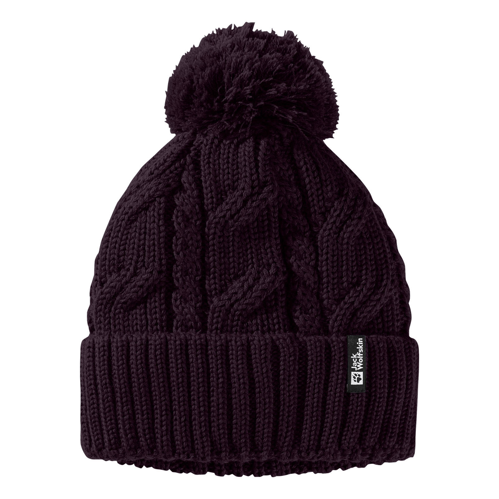 JACK WOLFSKIN Mütze weich atmungsaktiv wärmend Damen - Pompom Beanie