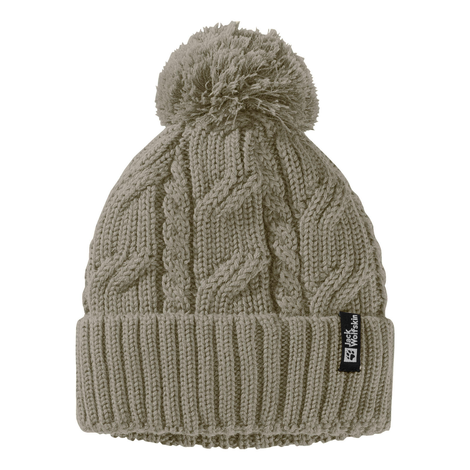 JACK WOLFSKIN Mütze weich atmungsaktiv wärmend Damen - Pompom Beanie