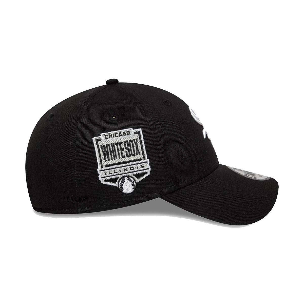 Casquette MLB Chicago White Sox New Era Side Patch 9FORTY Noir 4/6