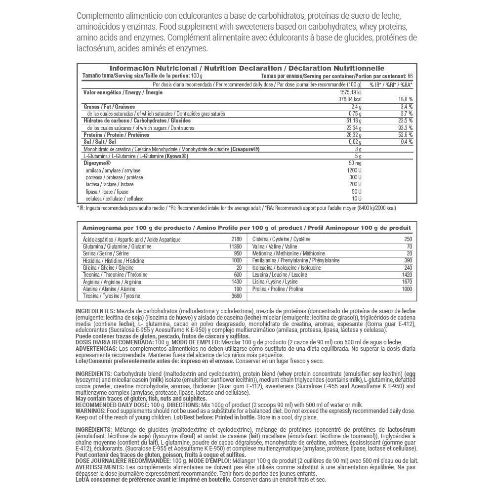 Gainer MASS Formula - 3 Kg di cioccolato al latte MM Supplements 6/6