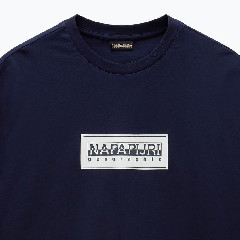 Tricou bărbați, NAPAPIJRI, cu decolteu la baza gâtului cu imprimeu cu logo
