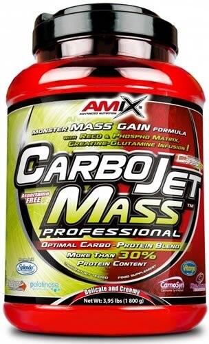 AMIX Carbojet Mass Professional - 1,8kg Morango Banana da Amix Nutrition