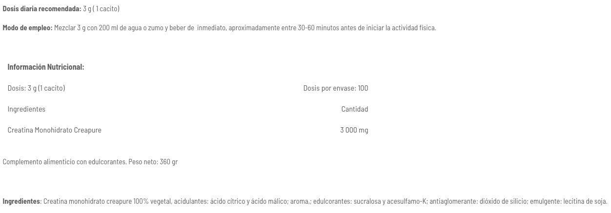 Creatine creapure drink - 350g Cerise de Amix Nutrition 4/4