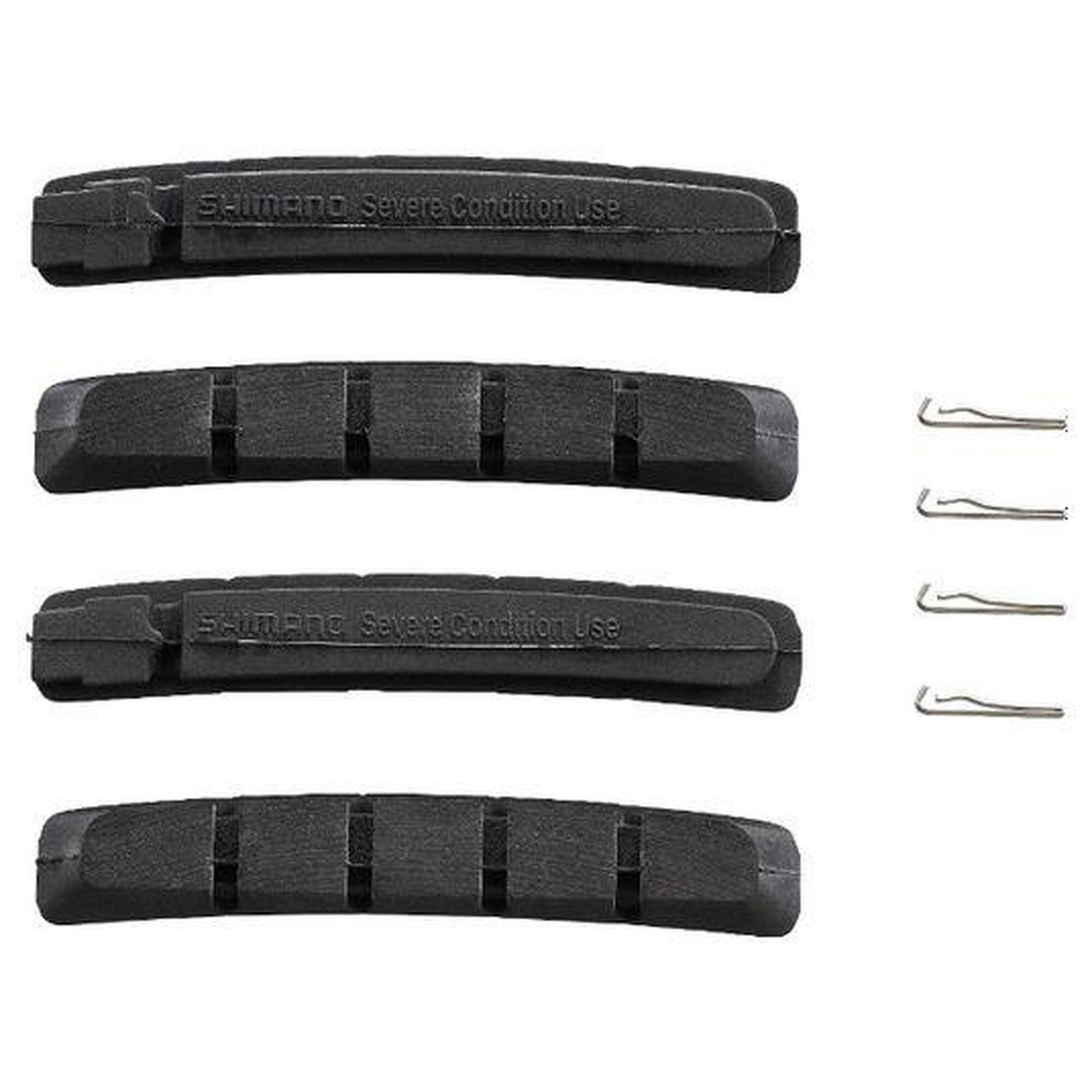 Shimano - X4 Cartouches De Patins De Frein Shimano Br-m950/739 V-brake - Patins De Frein - Noir - No Size - Decathlon