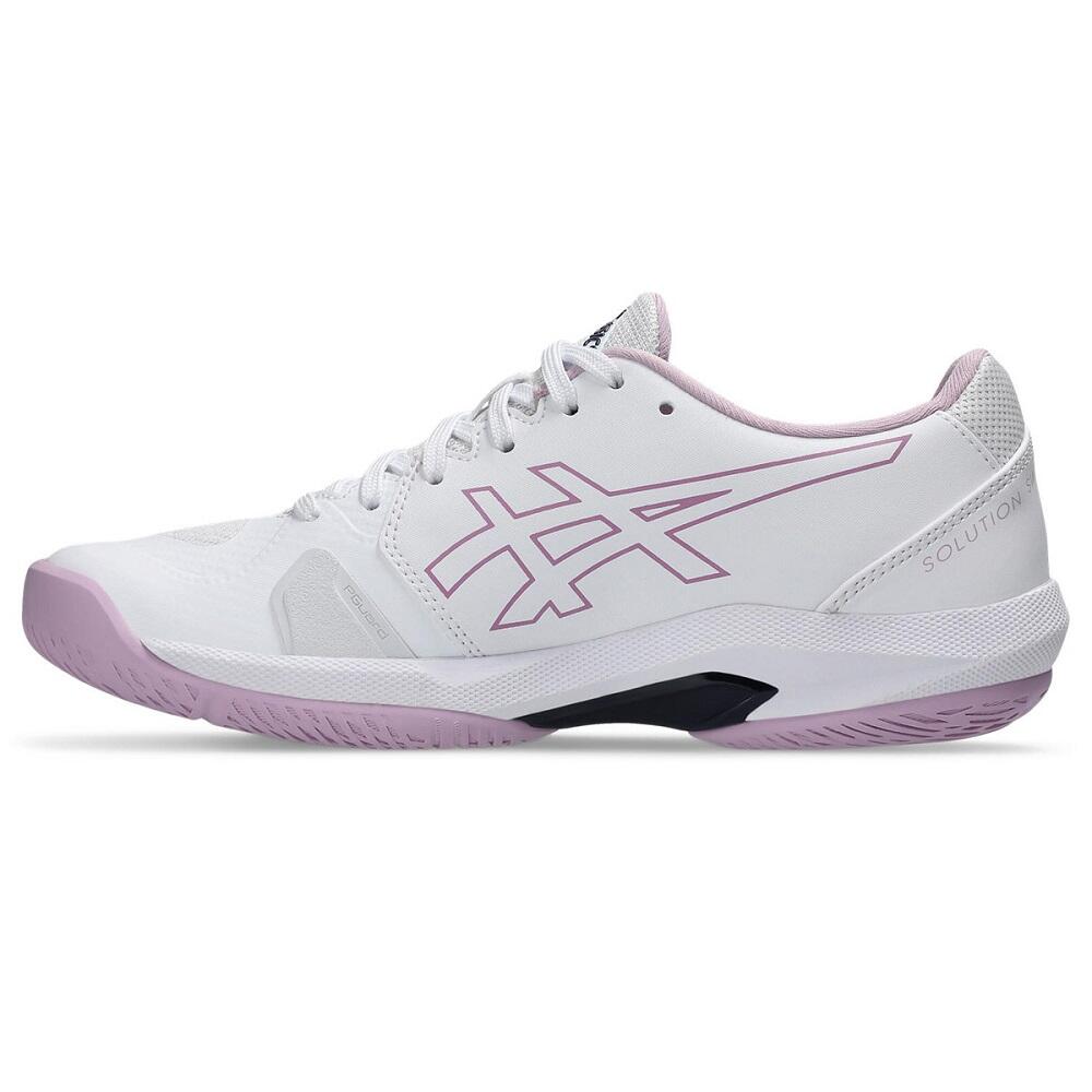 ASICS Solution Swift FF Womens Tennis Shoes - White/Lilac 2/4