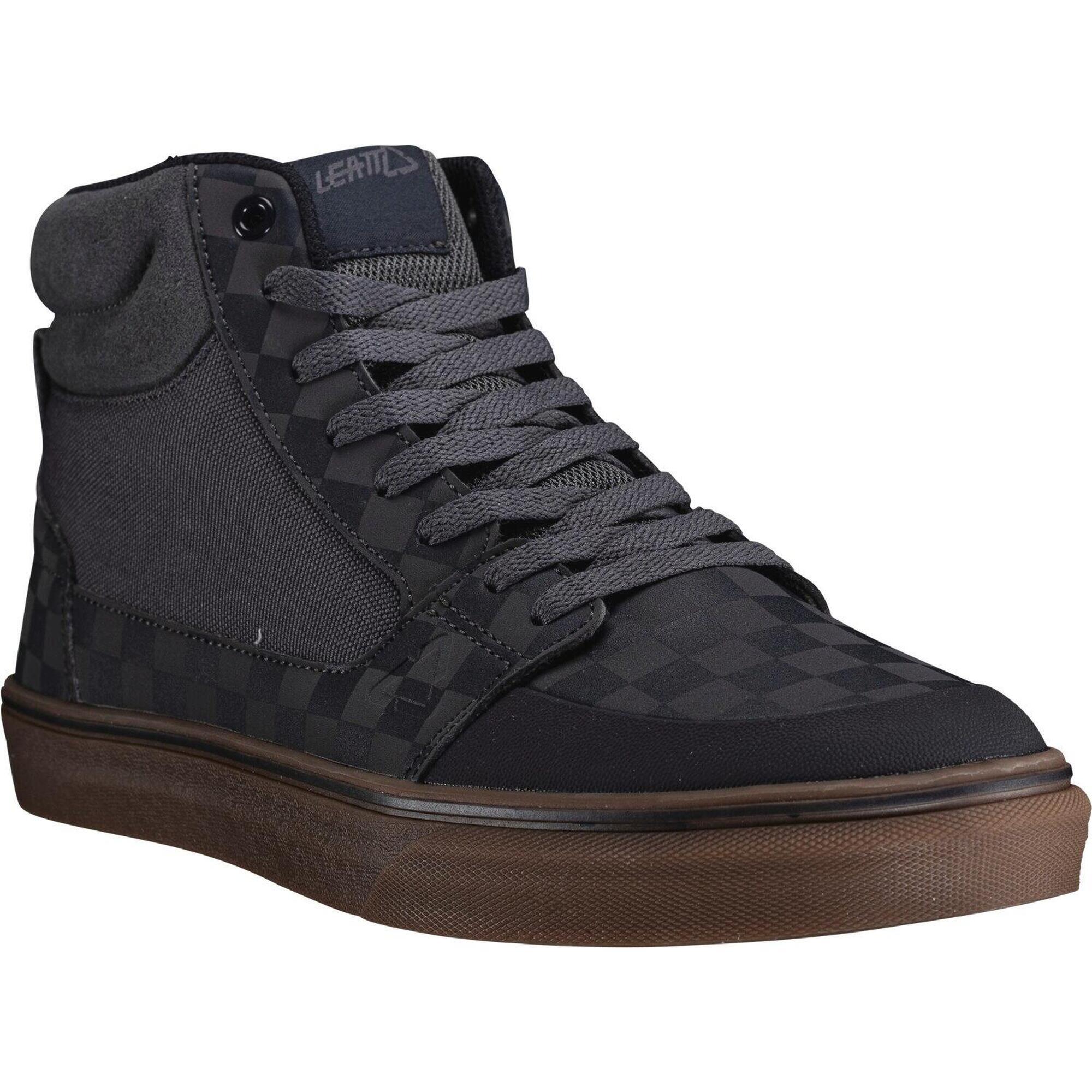 Leatt - Chaussures Mtb 1.0 Flat Hi Avec Semelle Bi-composant Gris Homme - Chaussures De Vélo - Gris|noir - 41,5 - Decathlon