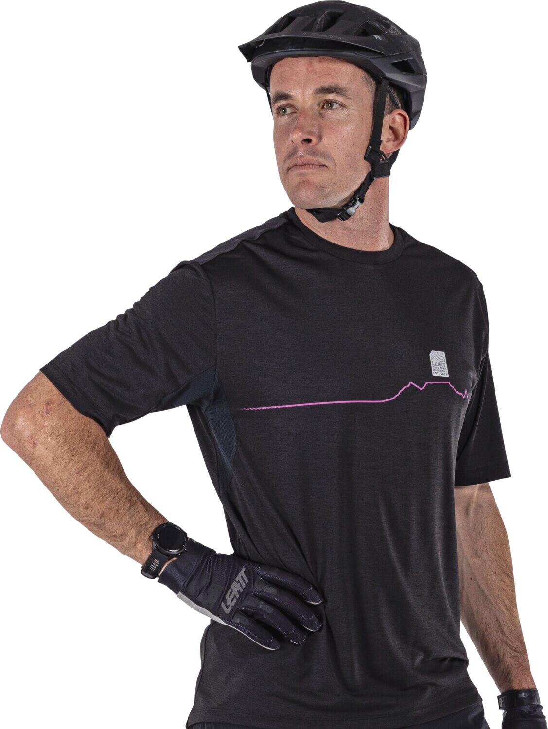 Maglia MTB Trail 1.0 con inserti in tessuto Ice-Yarn Nero Uomo 5/6