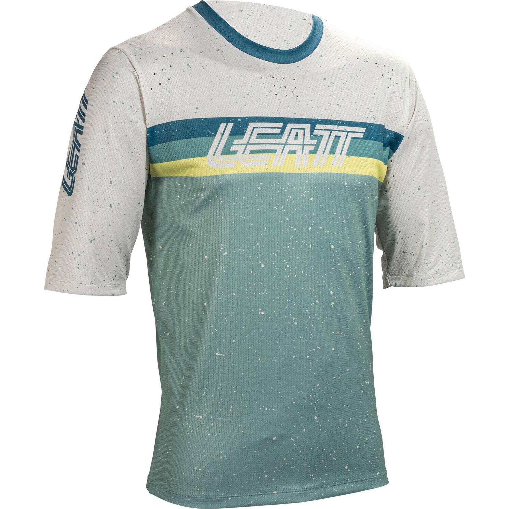 Leatt - Maillot Élastique Vtt Enduro 3.0 À Manches Trois-quarts Vert Homme - T-shirt Manches Courtes - Vert - 42 M/l - Decathlon