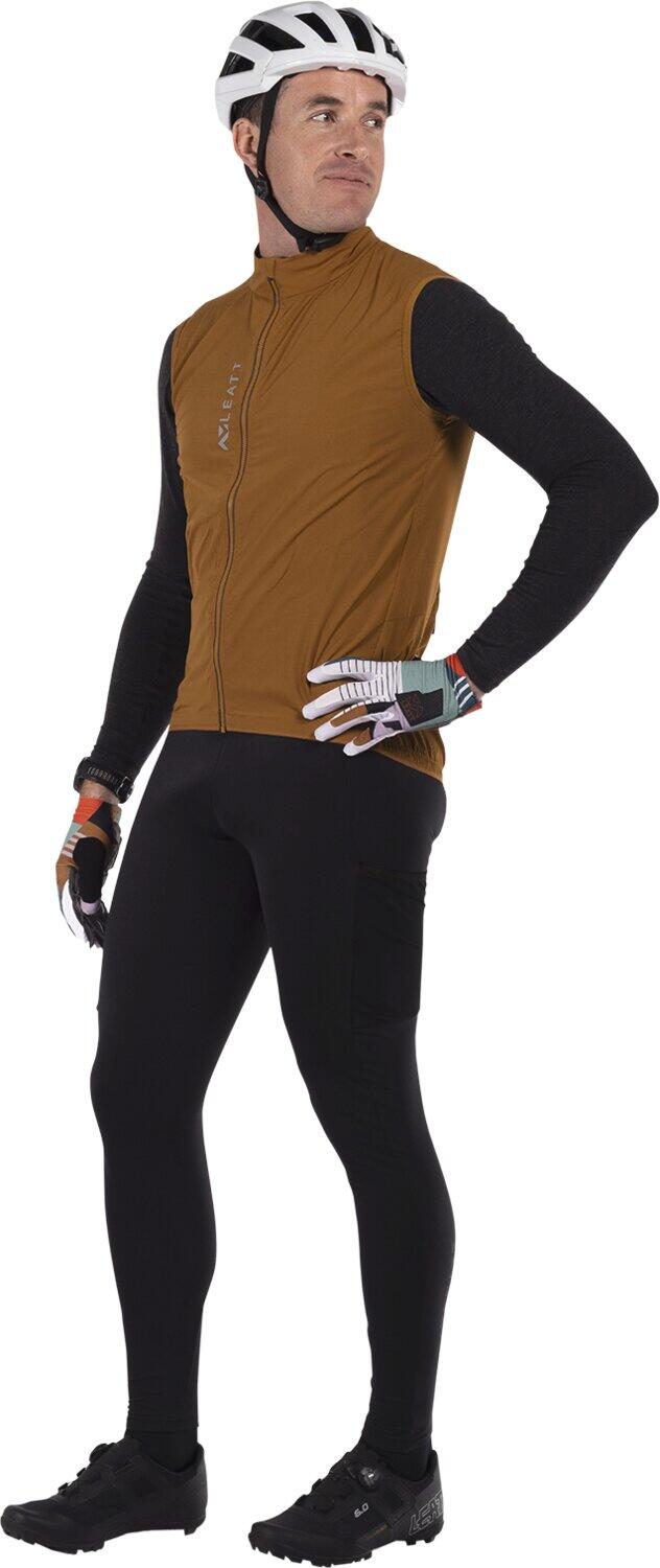 Gilet VTT Endurance 2.0 léger et coupe-vent Marron Homme 3/7