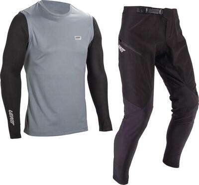 Mtb 1.0-set, comfortabel en ademend grijs heren