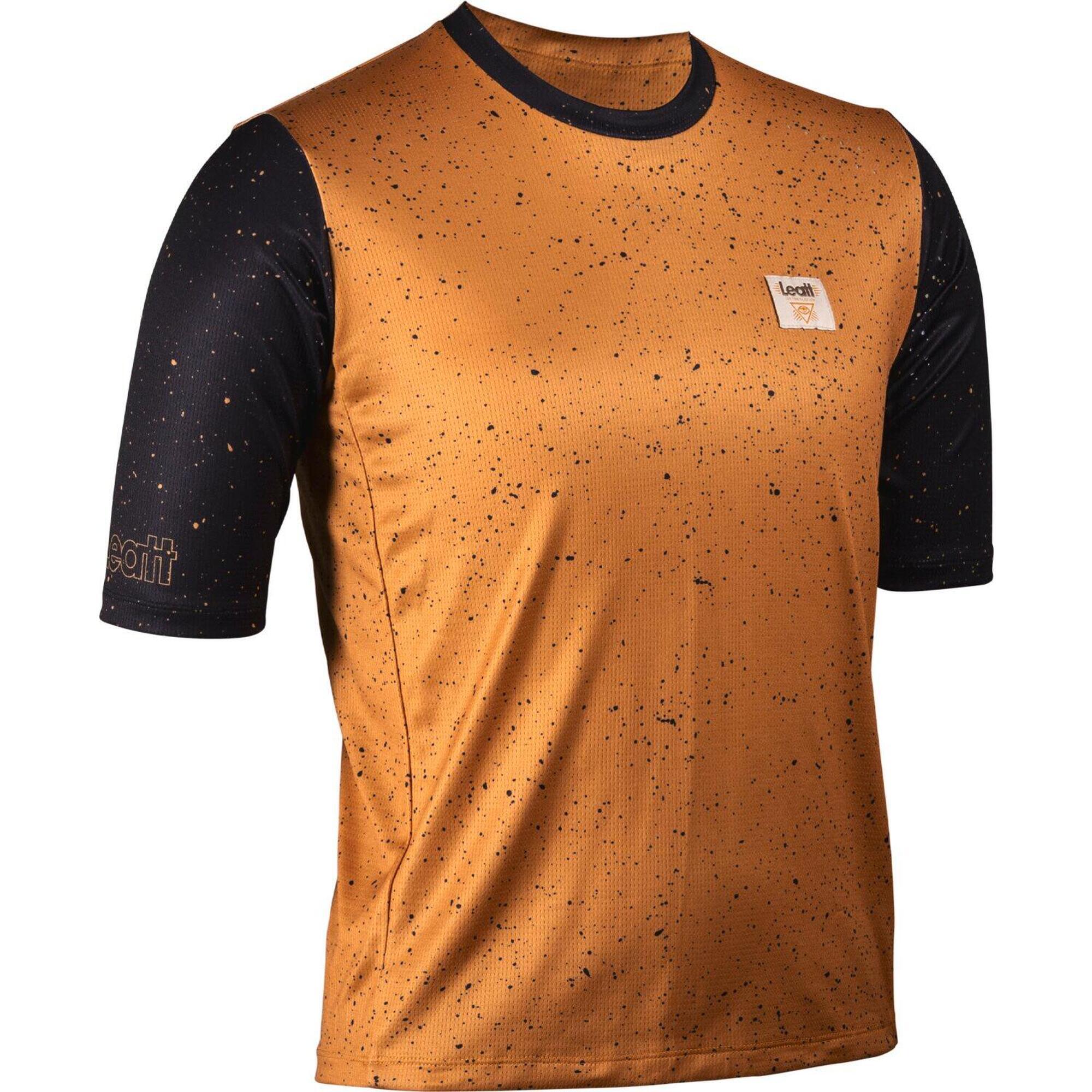 Leatt - Maillot Vtt Enduro 3.0 Élastique À Manches Trois-quarts Marron Femme - T-shirt Manches Courtes - Marron|rouge - S - Decathlon