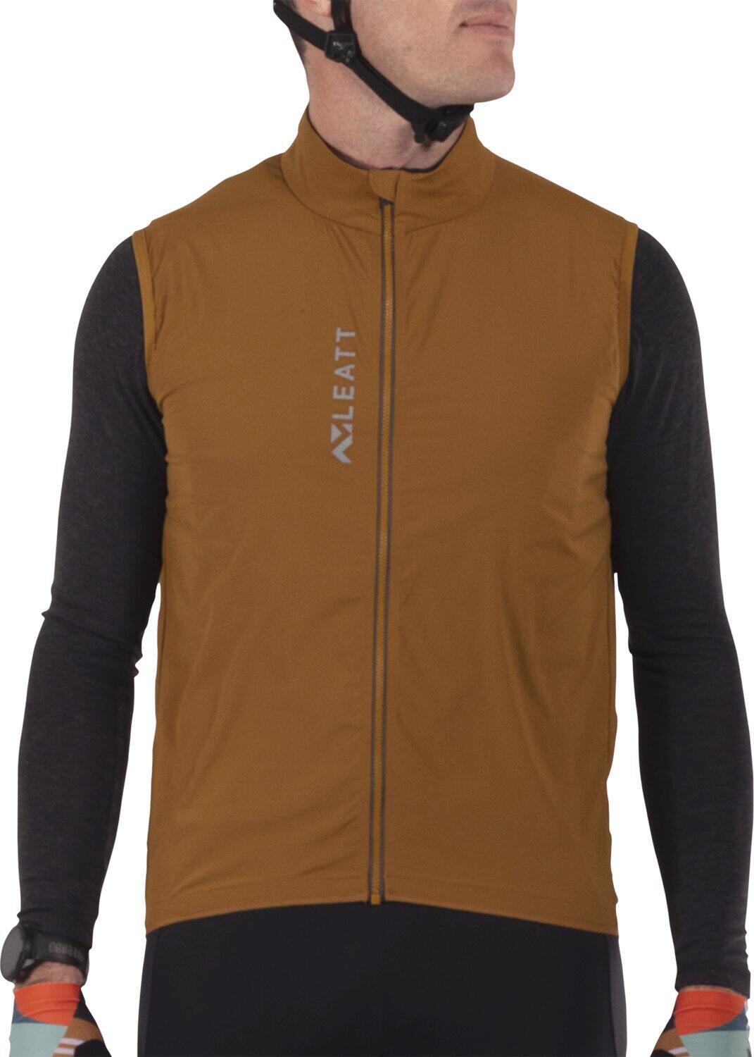 Gilet VTT Endurance 2.0 léger et coupe-vent Marron Homme 4/7