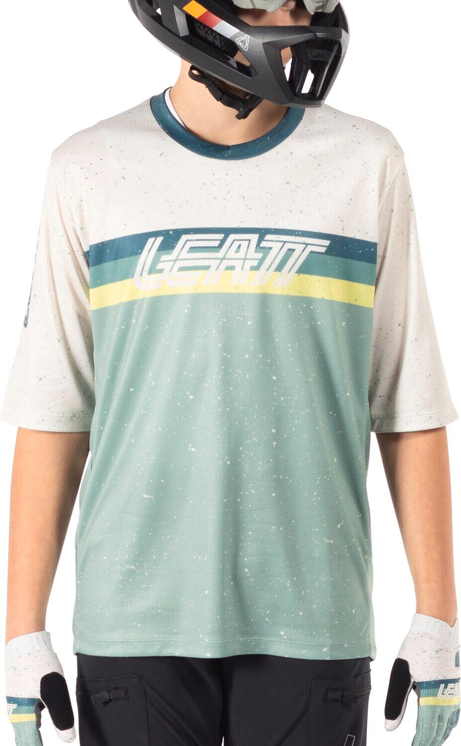 Maillot VTT Enduro 3.0 élastique à manches trois-quarts Vert Enfant 4/7