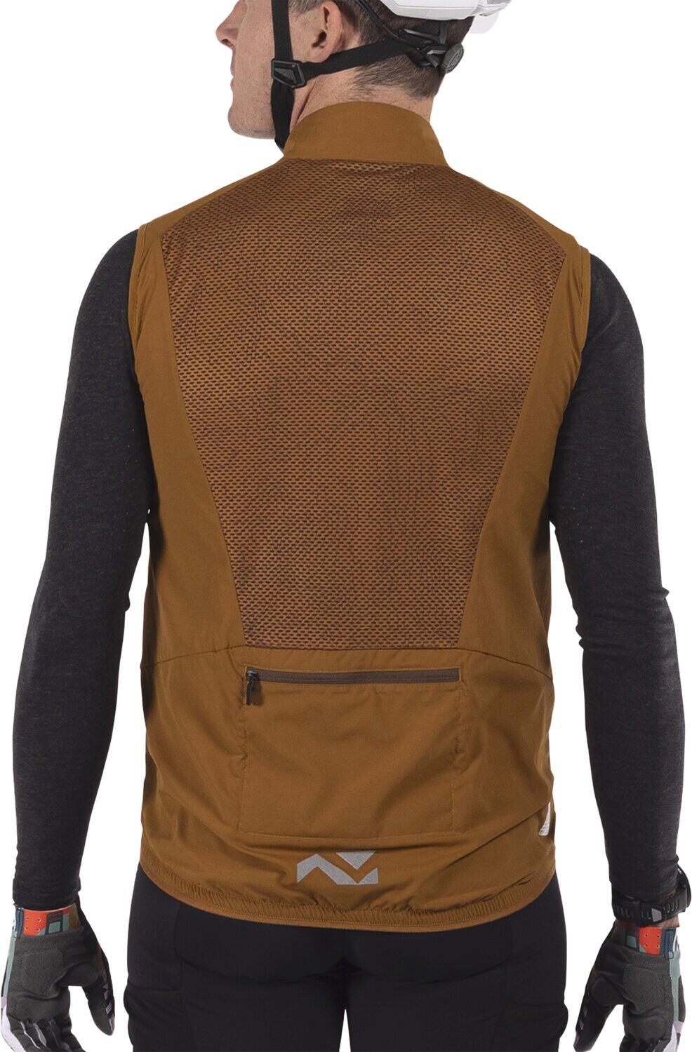 Gilet VTT Endurance 2.0 léger et coupe-vent Marron Homme 5/7