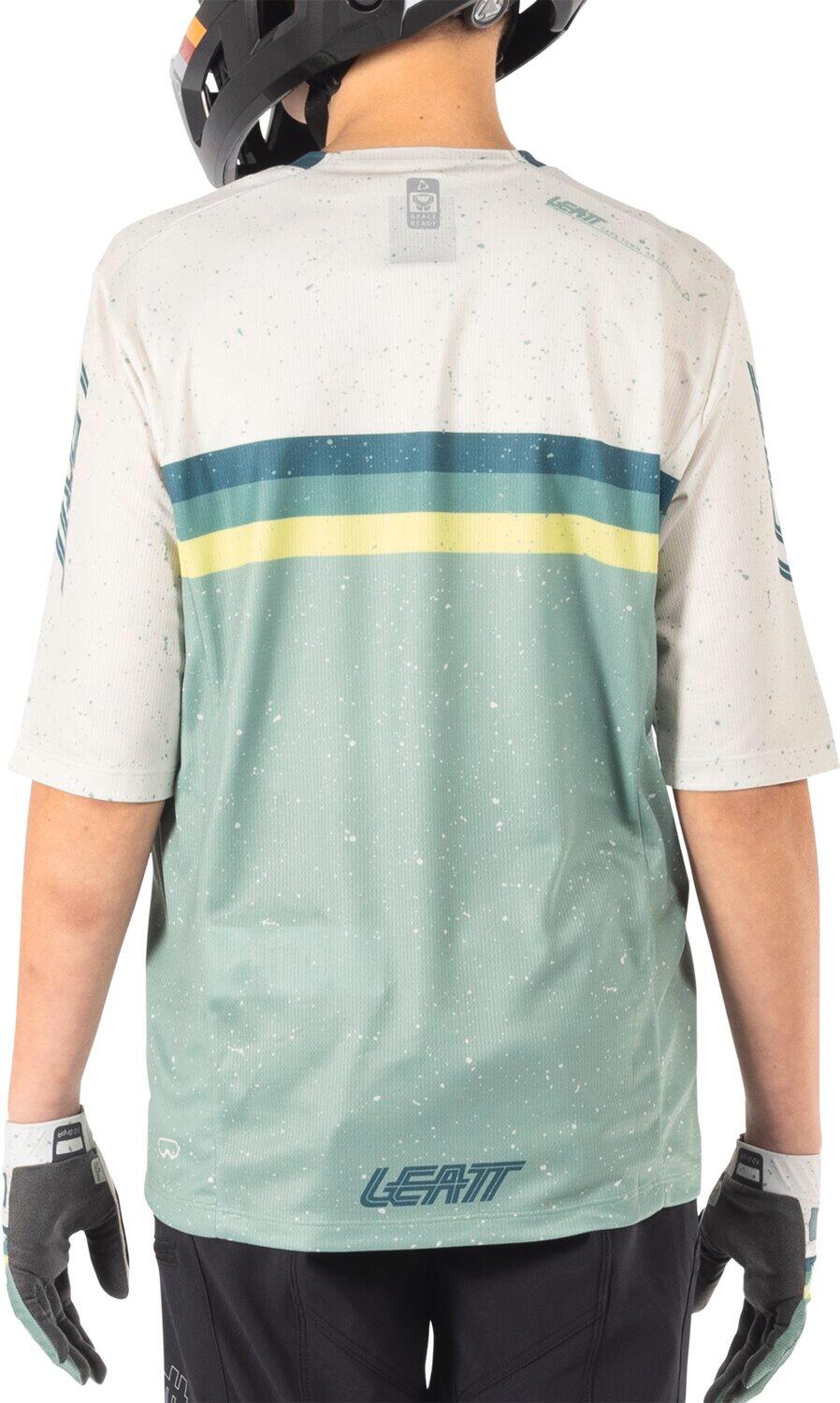 Maillot VTT Enduro 3.0 élastique à manches trois-quarts Vert Enfant 5/7