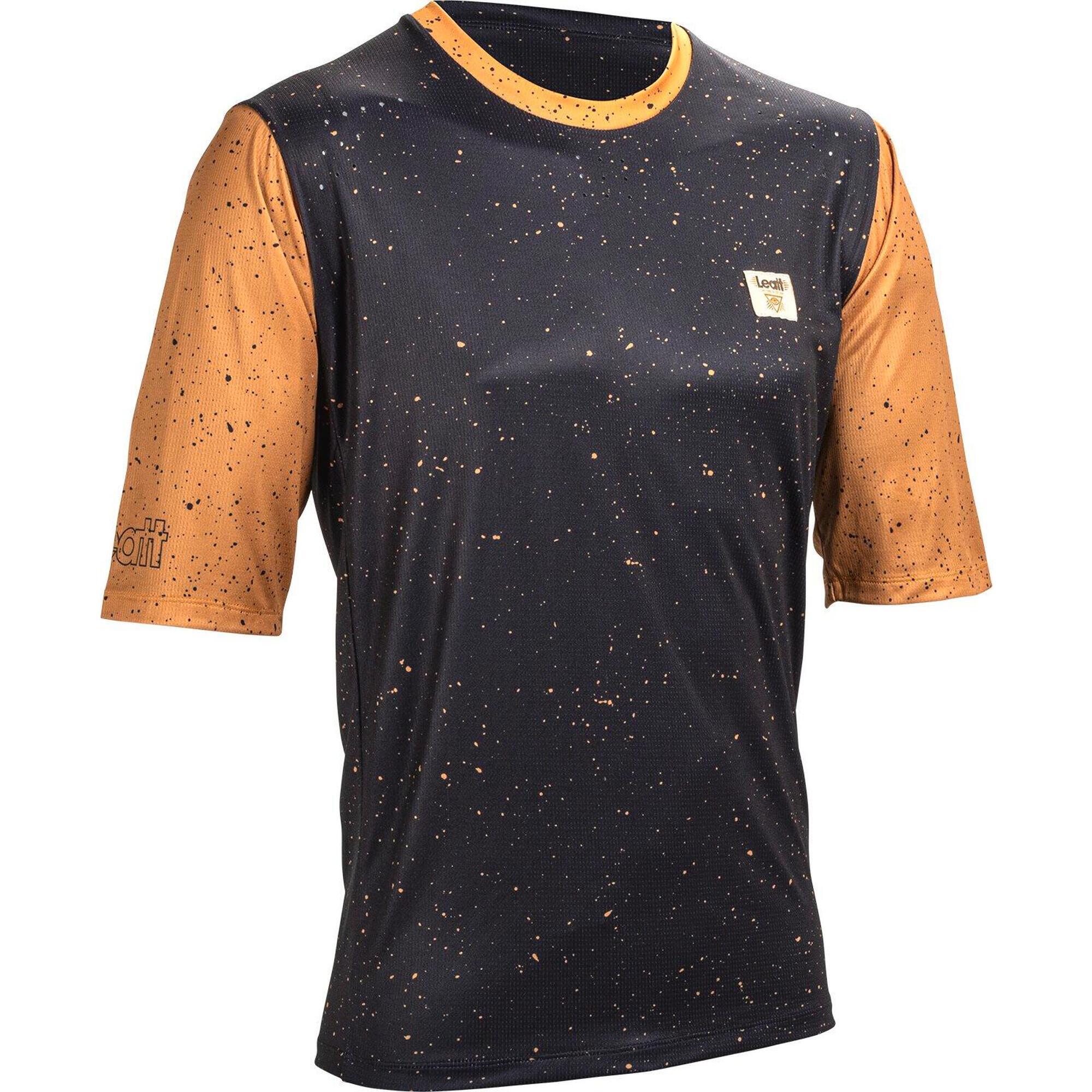 Leatt - Maillot Élastique Vtt Enduro 3.0 À Manches Trois-quarts Marron Homme - T-shirt Manches Courtes - Marron|rouge - 40 M - Decathlon