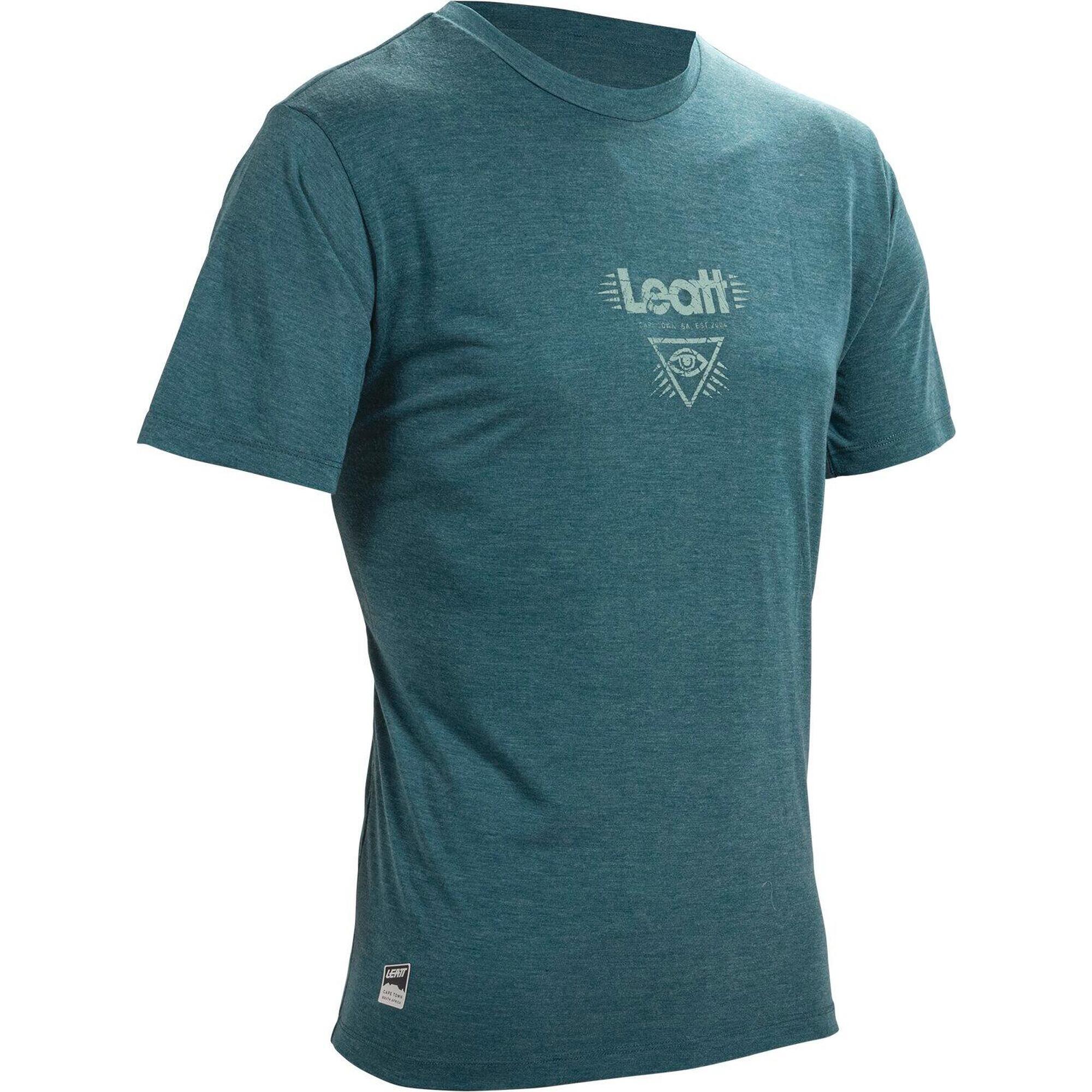 Leatt - Maillot Stretch Mtb Gravity 1.0 En Tissu Tencel Bleu Clair Pour Homme - T-shirt Manches Courtes - Bleu|vert - 48 Xl - Decathlon