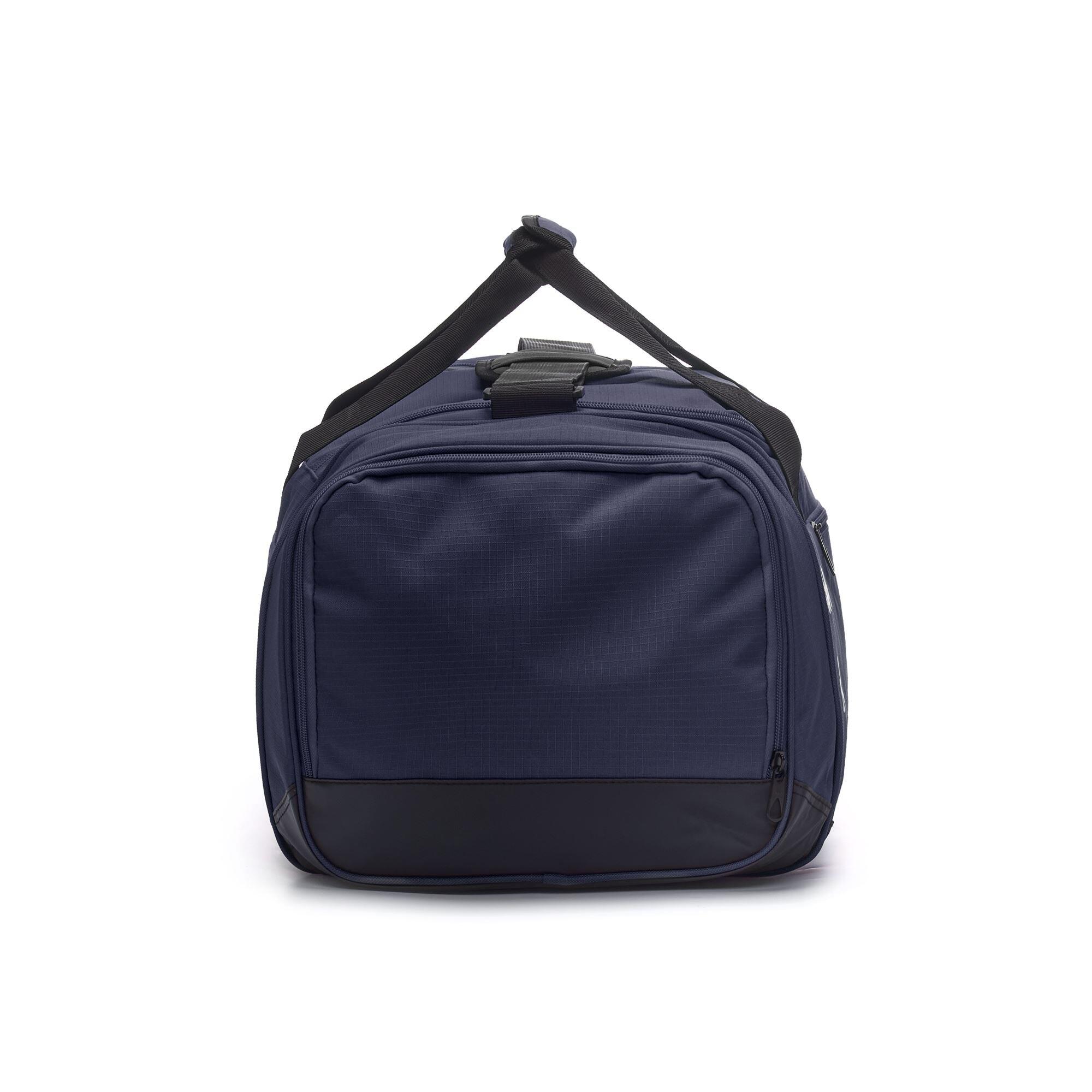 borsa sportiva da uomo e donna in poliestere blu da fitness 4/5
