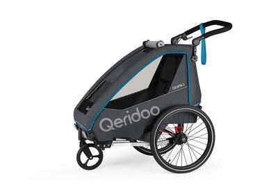Qeridoo Fahrradanhänger QUPA 1 Blue