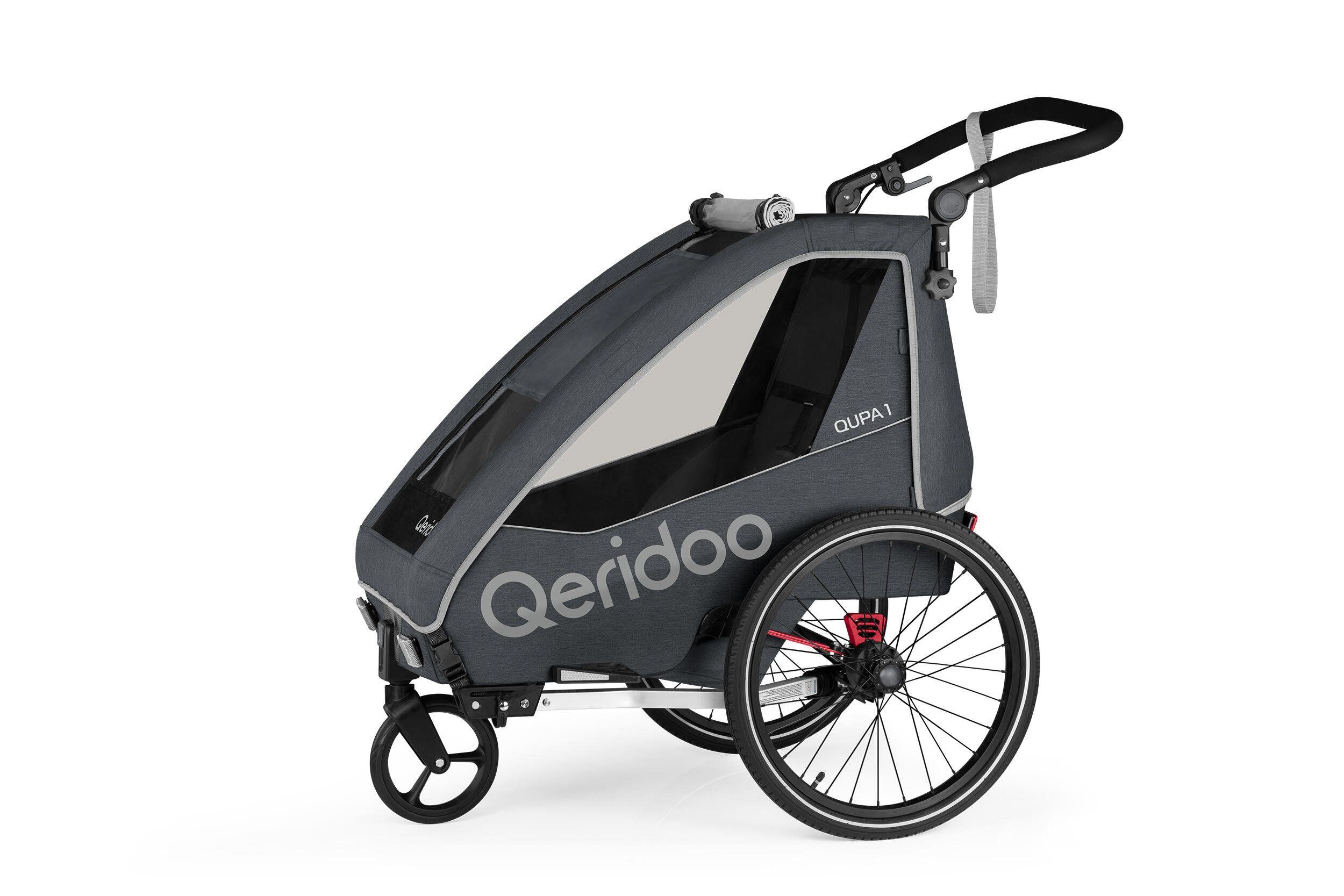 QERIDOO Qeridoo Fahrradanhänger QUPA 1 Grey