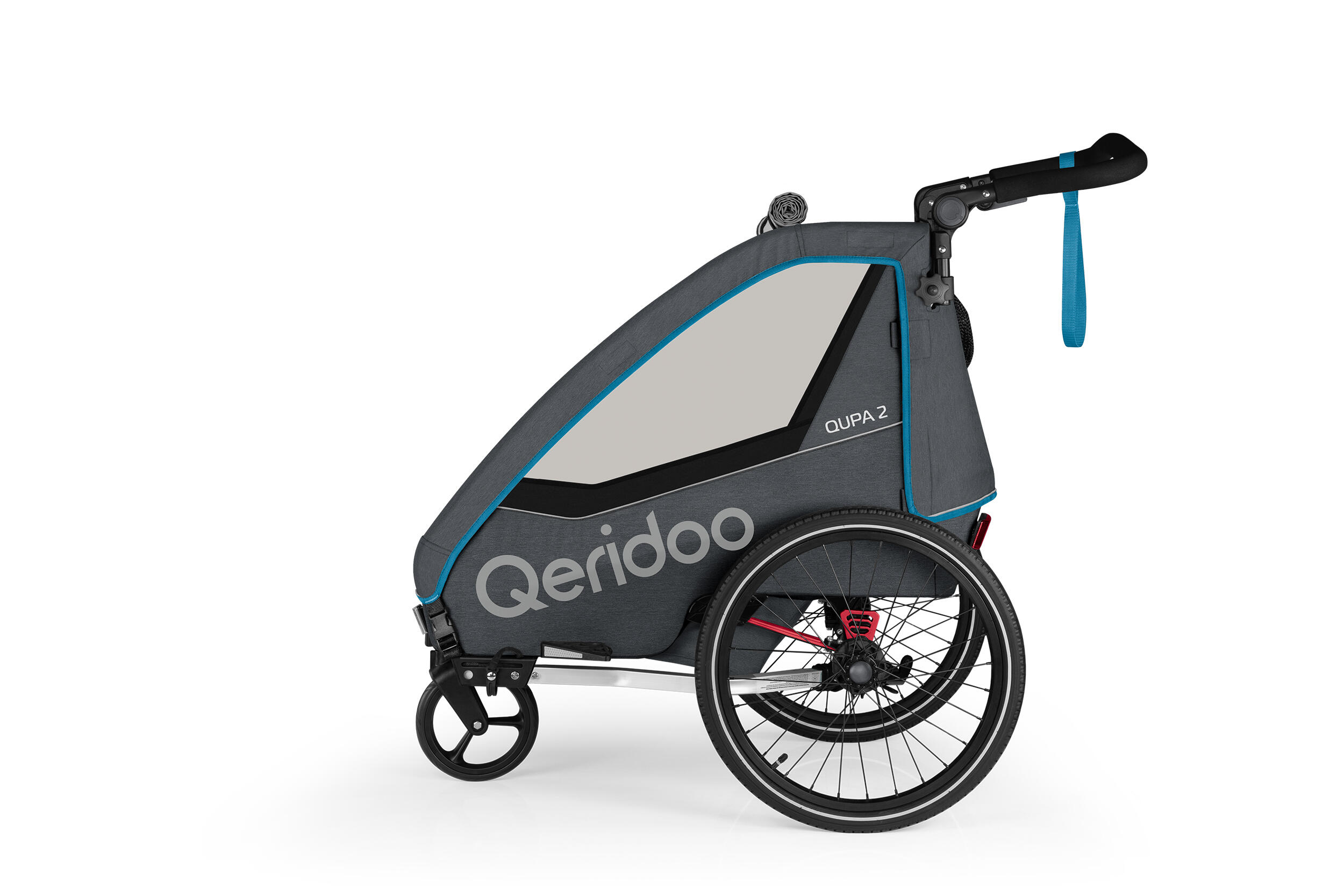 Qeridoo Fahrradanhänger QUPA 2 Blue 2/5